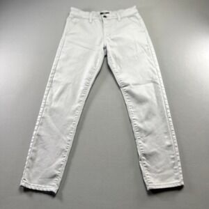 Benjamin Black Chino Pants Mens 30x30 Light Gray Cotton Stretch Slim Fit Zip Fly